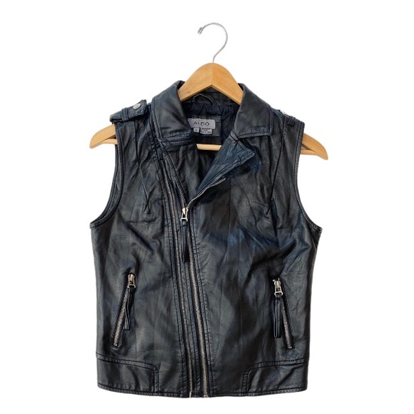 Aldo Moro Vegan Leather Vest - Picture 1 of 8